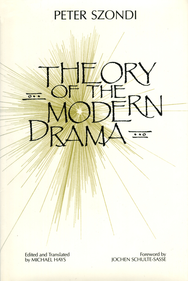 Theory Of Modern Drama 封面