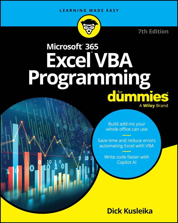 Microsoft 365 Excel VBA Programming For Dummies 封面